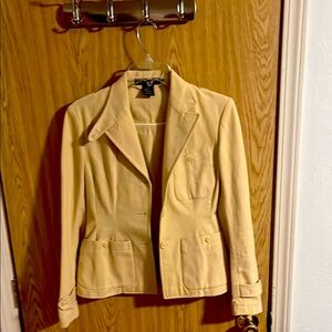 Ralph Lauren Cream Blazer Structured Suit Jacket